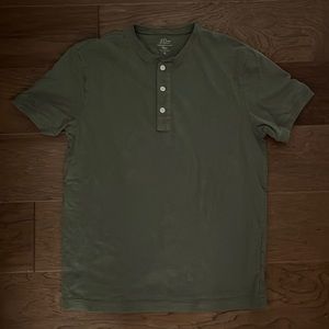 J. Crew Olive Slub Henley